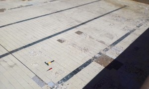 1. Chipping broken tiles-floor-June