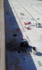 3. Re-tiling floor June